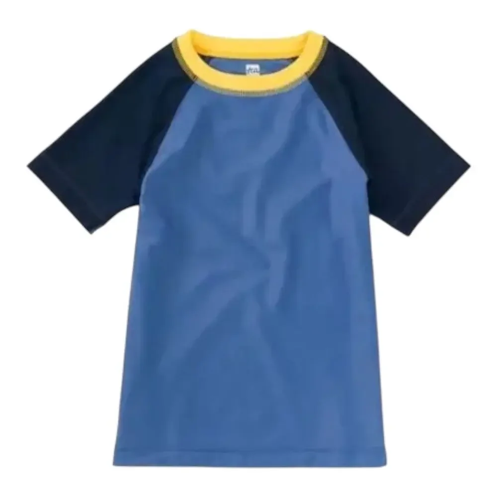 Tea Collection Blue Yarrow Rash Guard Swim Shirt UPF 50. Size 3 NWT